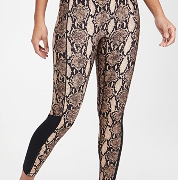 NWOT BANDIER x A.L.C. Leggings Python and Black Sz M - Picture 2 of 8